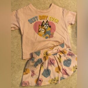 Kids Pink Cartoon Character Matching Set